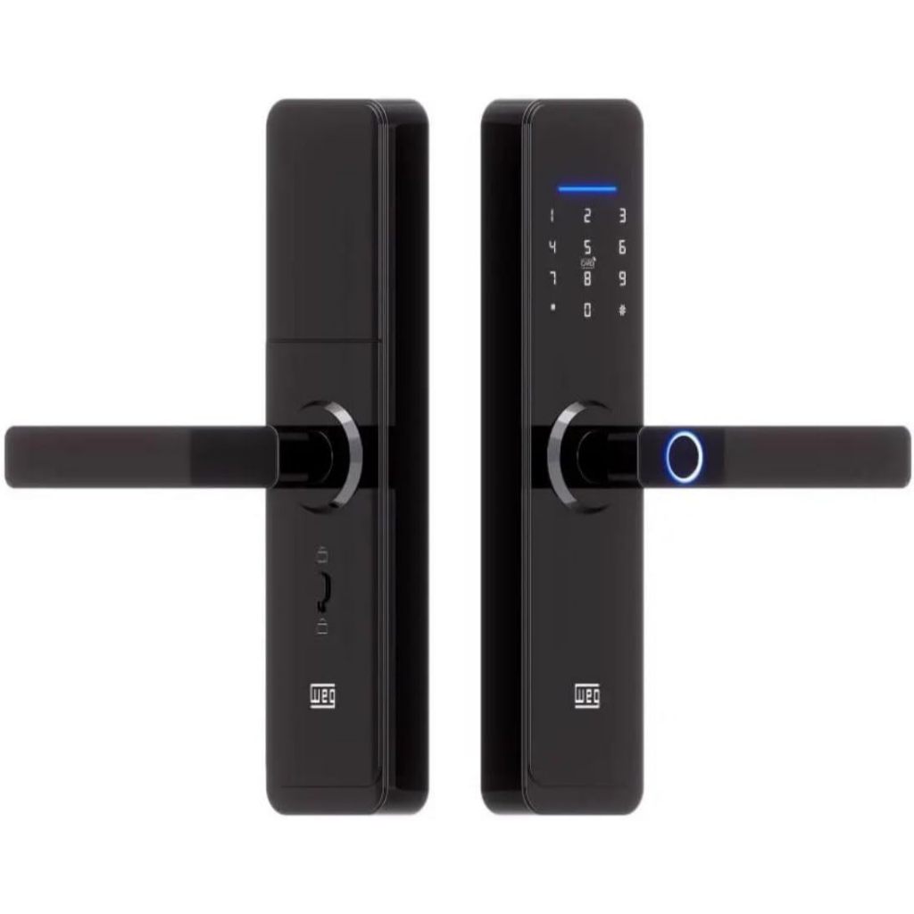 Fechadura Eletrônica WEG Home Wi-Fi Embutir Controle No Celular