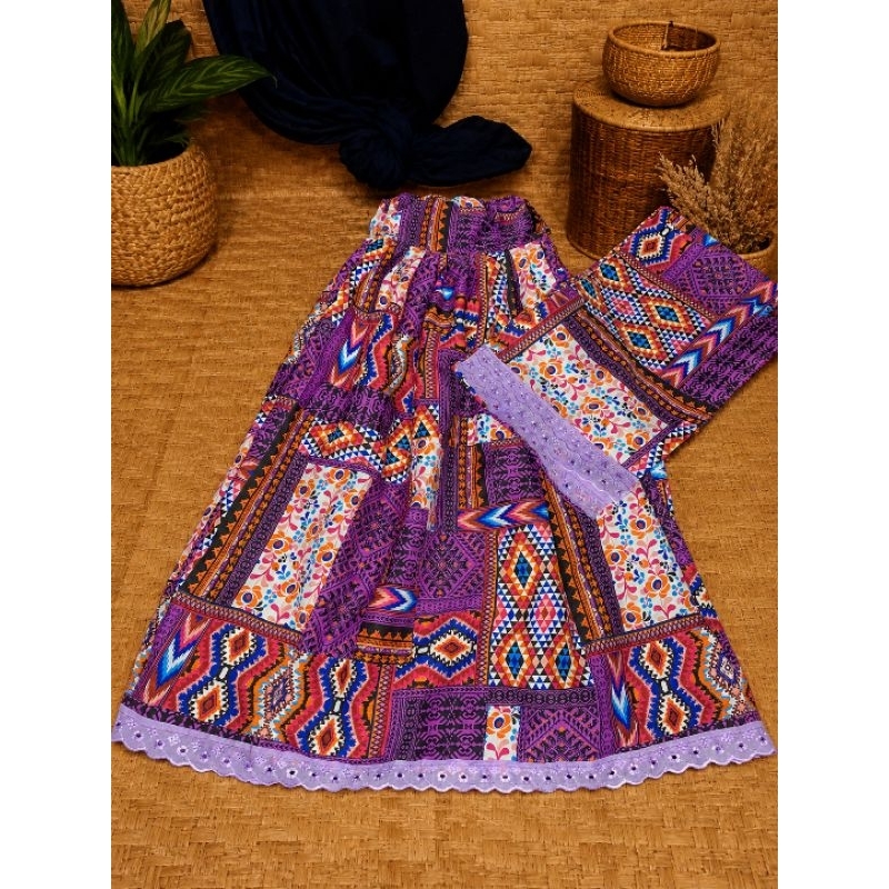 🌻 Saia Baiana e Ojá Estampada | Umbanda e Candomblé 🌻