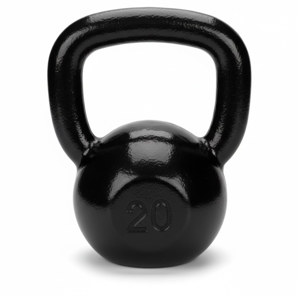 KETTLEBELL 20KG EMBORRACHADO PARA MUSCULAÇÃO ACADEMIA TREINO FITNESS FUNCIONAL CROSSFIT RESISTENTE GYM PRO
