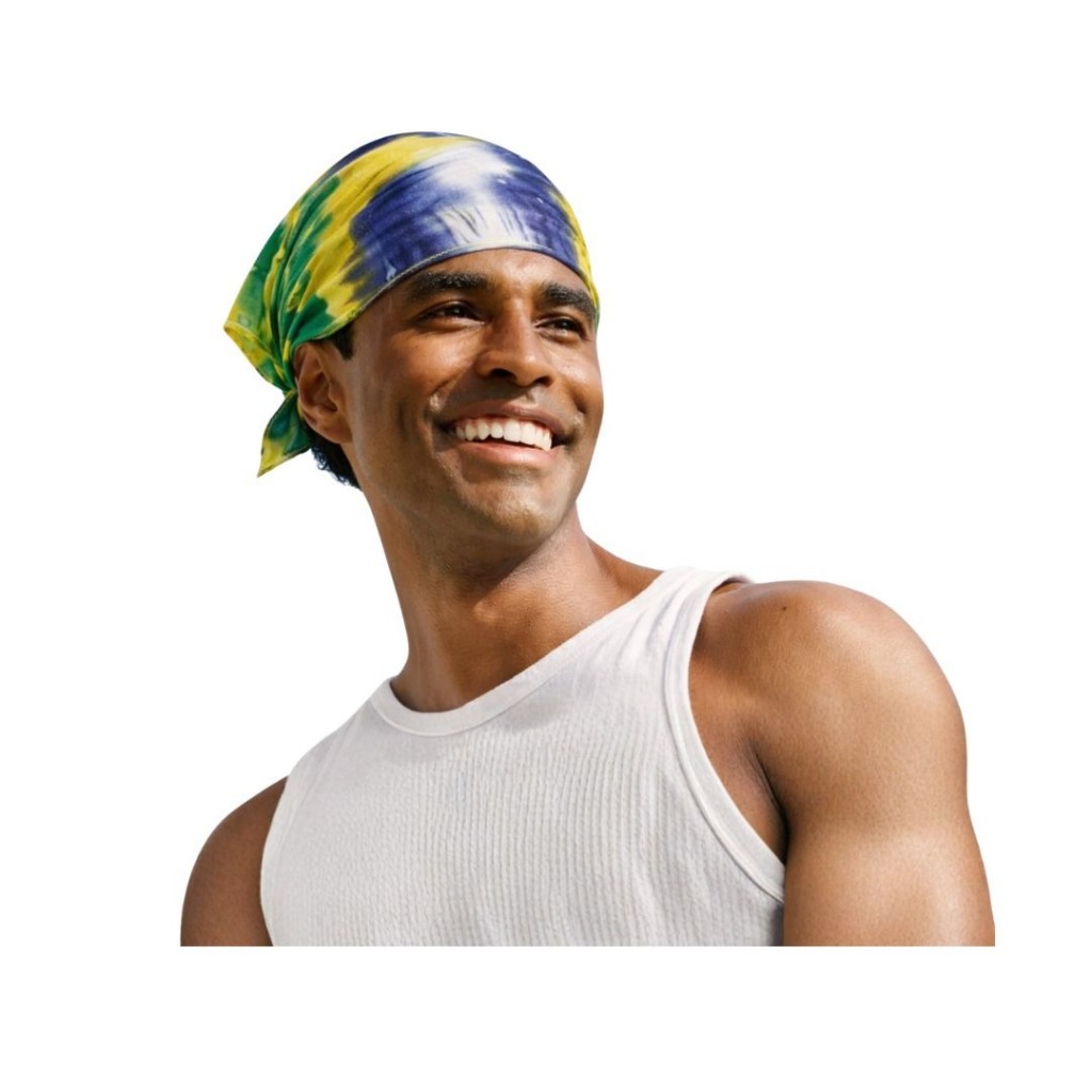5 Bandana Faixa Lenço Brasil Copa do Mundo Kit Torcida Verde e Amarelo Jogos Seleção Brasileira Desfile 7 de Setembro