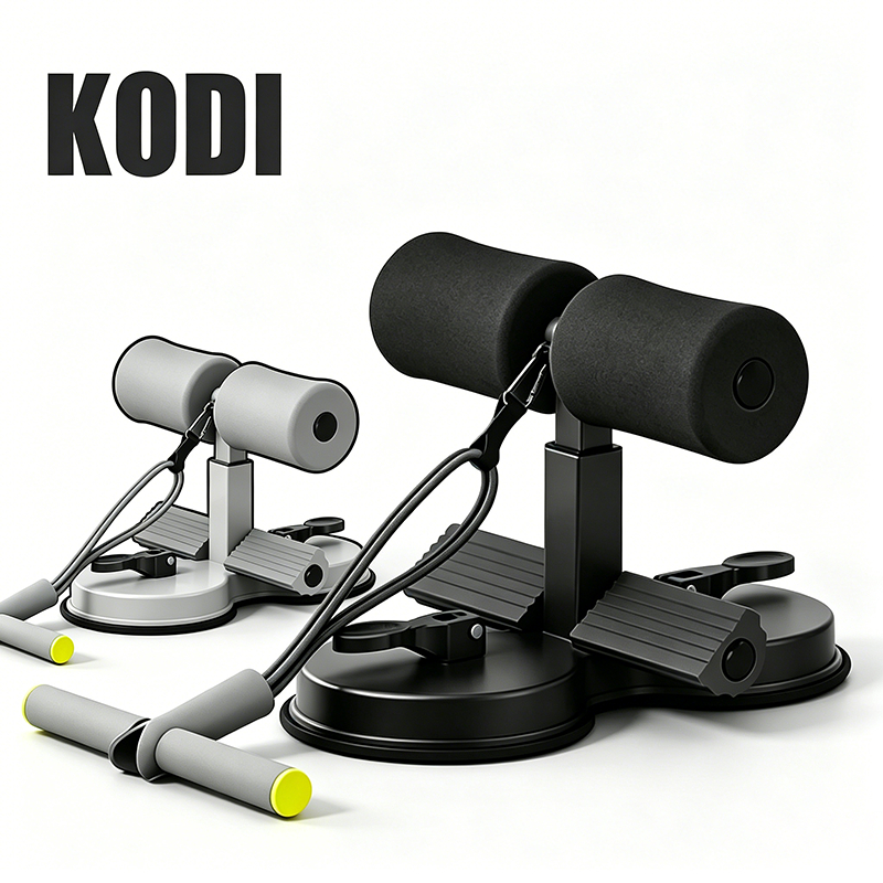 Abdominal Assistant with Suction Cup: 3-Level Adjustment | Protects Abdomen/Knees | For Home/Gym V2