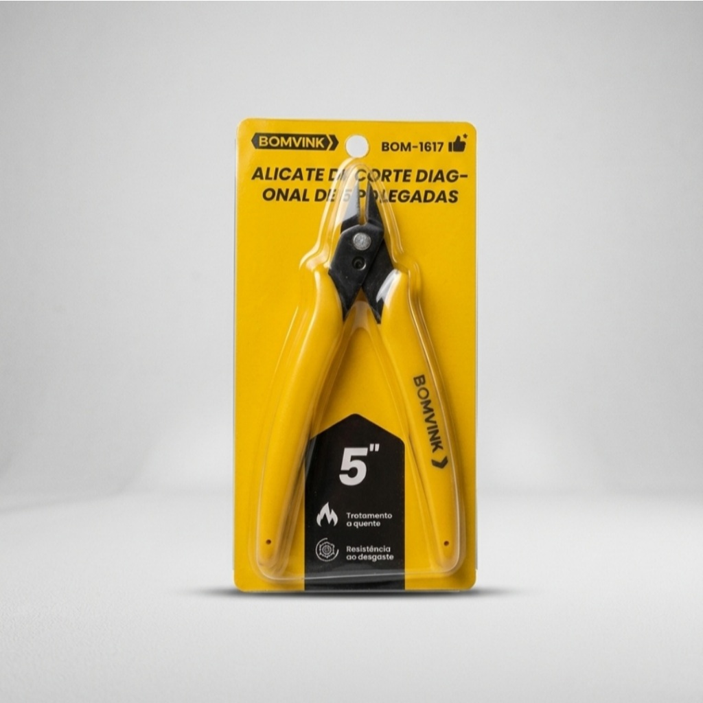 Alicate de Corte Diagonal 5" Profissional | Ideal para Eletrônicos, Artesanato e Reparos