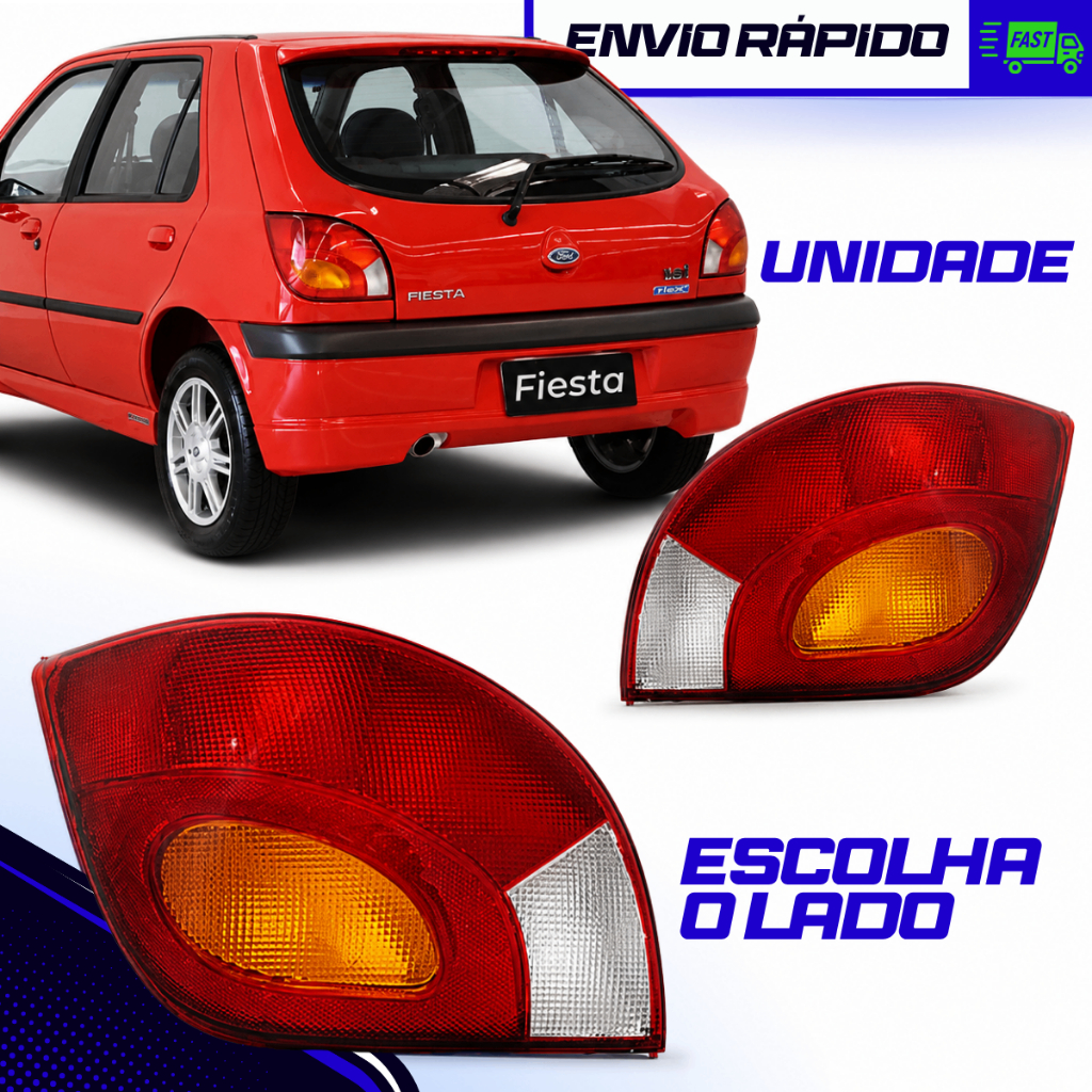 Lanterna Traseira Fiesta 1996 1997 1998 1999 2000 A 2002