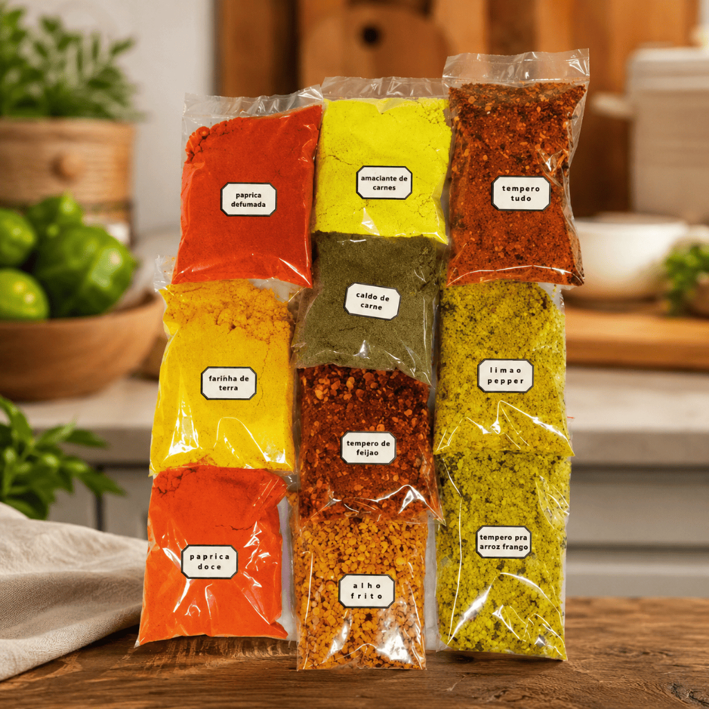 temperos Naturais PREMIUM kit 10 temperos naturais e condimento
