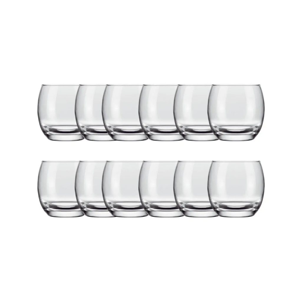 12 Copos Vidro Aruba Rocks 345ml Nadir Figueiredo Whisky Água