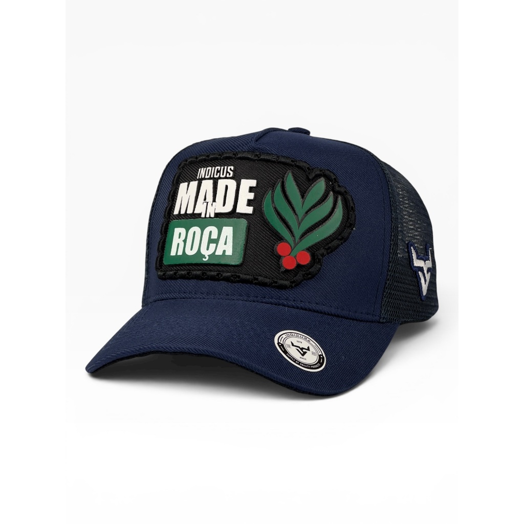 Boné Masculino Made Roça INDICUS Trucker Country Agro Fazenda Aba Curva Regulador snapback Ajustável