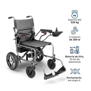 Cadeira de Rodas Motorizada Dobrável Compacta e Leve D750 Dellamed