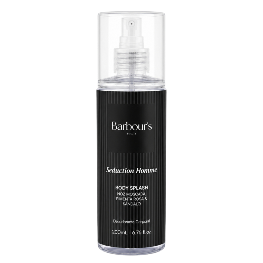 Body Splash Barbours Seduction Homme Desodorante Colônia Corporal 200ml — Inspirado Bleu Chanel
