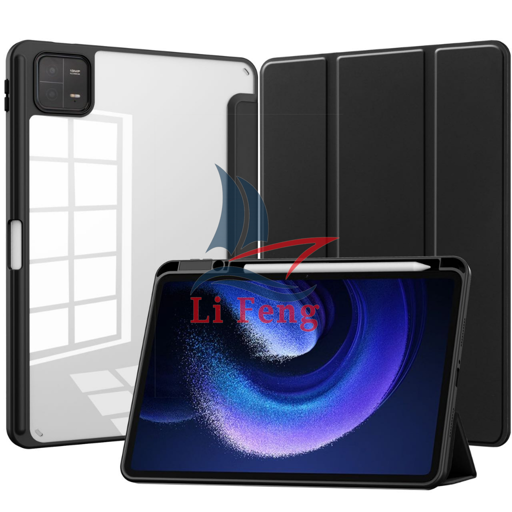 Capa Magnética Acrílico Para Xiaomi Pad 6/6 Pro Com Suporte Caneta
