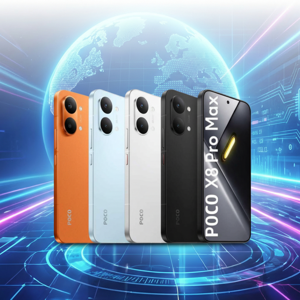 Celular Xiaomi Poco X8 PRO E X8 PRO MAX 5G 256GB 512GB NFC Tela Amoled 50MP Versão Global Lançamento
