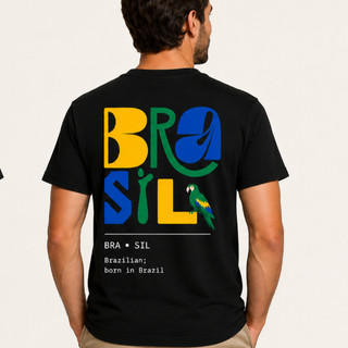 Camiseta Masculina Arara BRASIL FUTEBOL 2026 Lançamento Em 100% Algodão em Promoção Envio Imediato LANÇAMENTO 2026