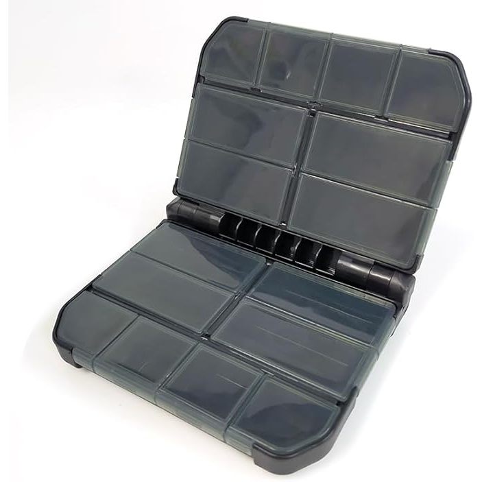 Estojo de Pesca Organizador -  Compacto 12x10x3cm - Ideal para Iscas e Anzóis