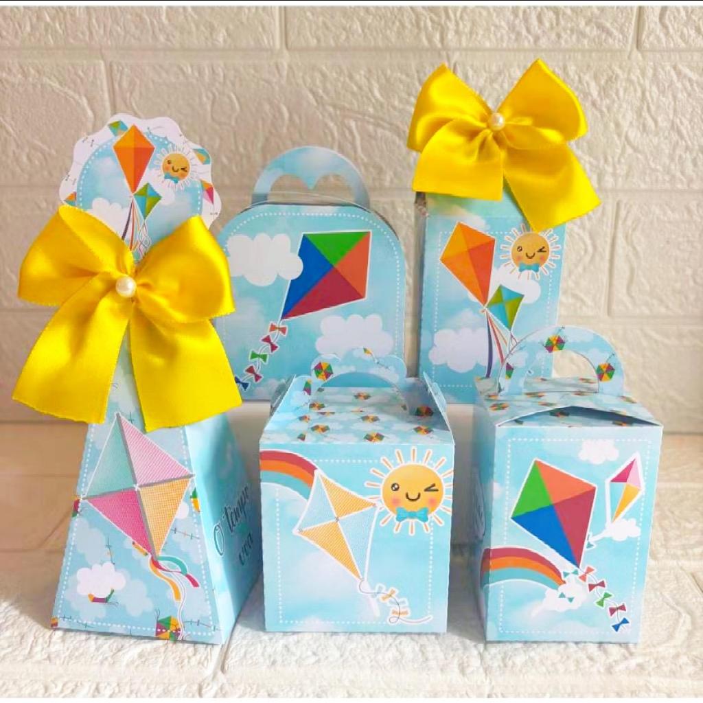 Kit Caixinhas Personalizadas Pipa /Festa Infantil/Lembrancinhas/Personalizados/PEGUE E MONTE