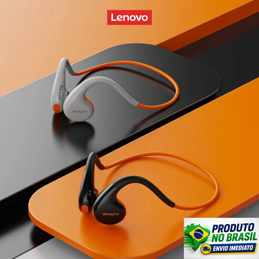 [Envio do Brasil] Fone de Ouvido Bluetooth Lenovo X7 Original Sem Fio| Condução Óssea Gancho Esportivo Não Cai Academia