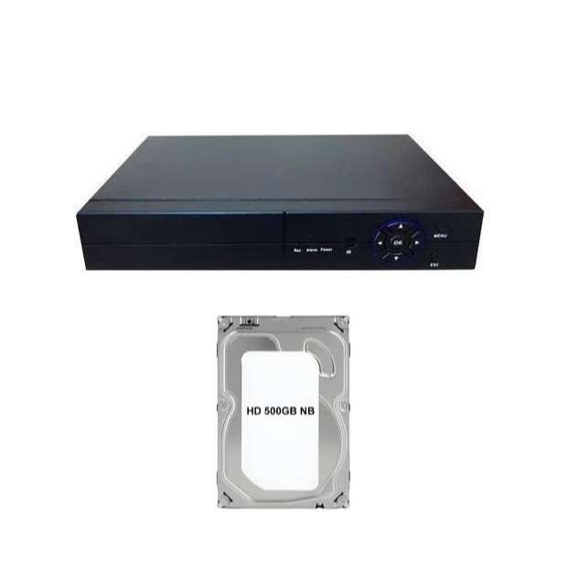 Dvr 8 Canais + Hd 500gb Gravador Full Hd 1080n App Xmeye