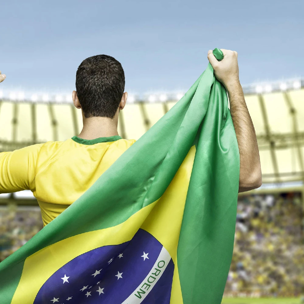 Bandeira do Brasil 90x150cm Bandeira Nacional do Brasil Copa do Mundo Tamanho Grande