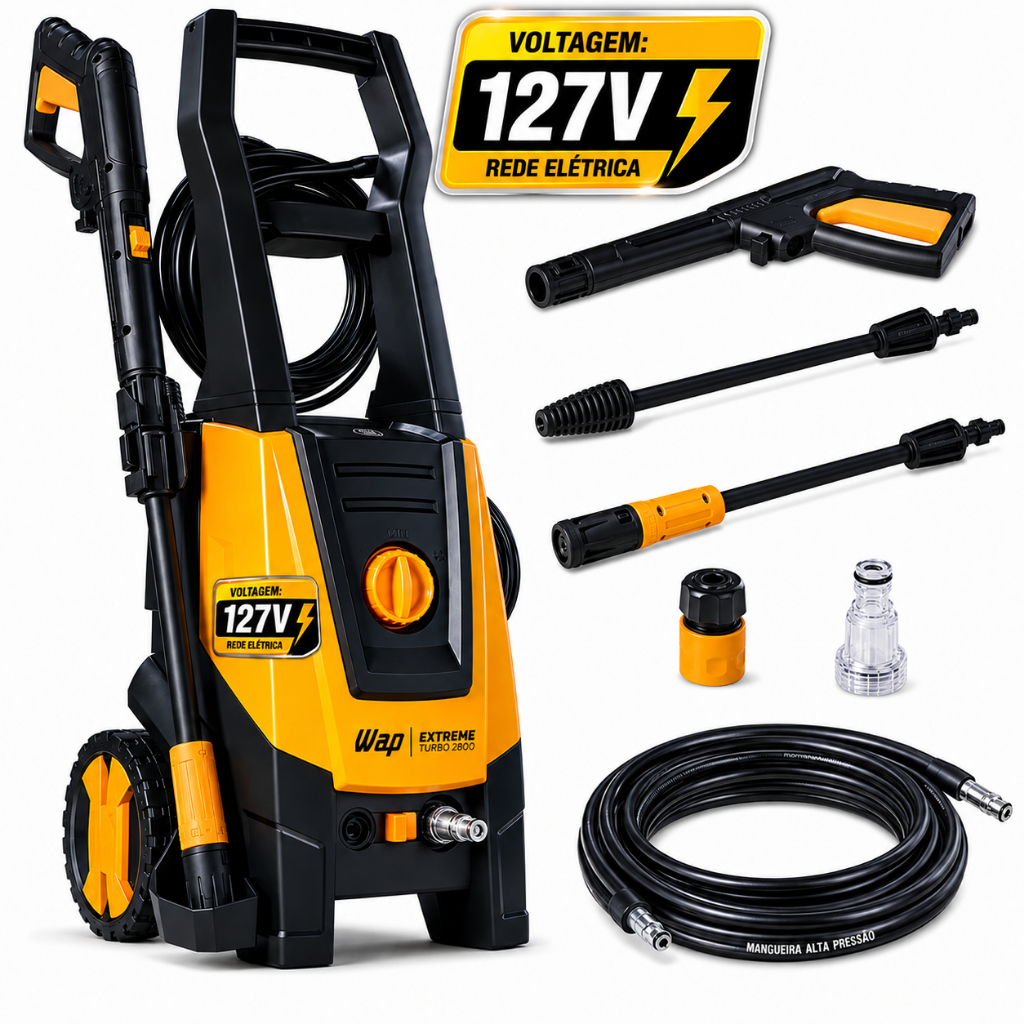 LAVADORA ALTA PRESSAO 1900W 2450PSI EXTREME TURBO 127V WAP
