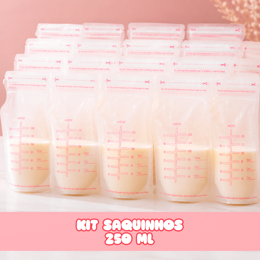 Kit de Saquinhos para Leite Materno com opção de caneta – Armazenamento Seguro e Prático para o Dia a Dia do Bebê
