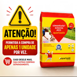 Argamassa Cimentcola Ac2 Cinza 20kg Para Exteriores Quartzolit