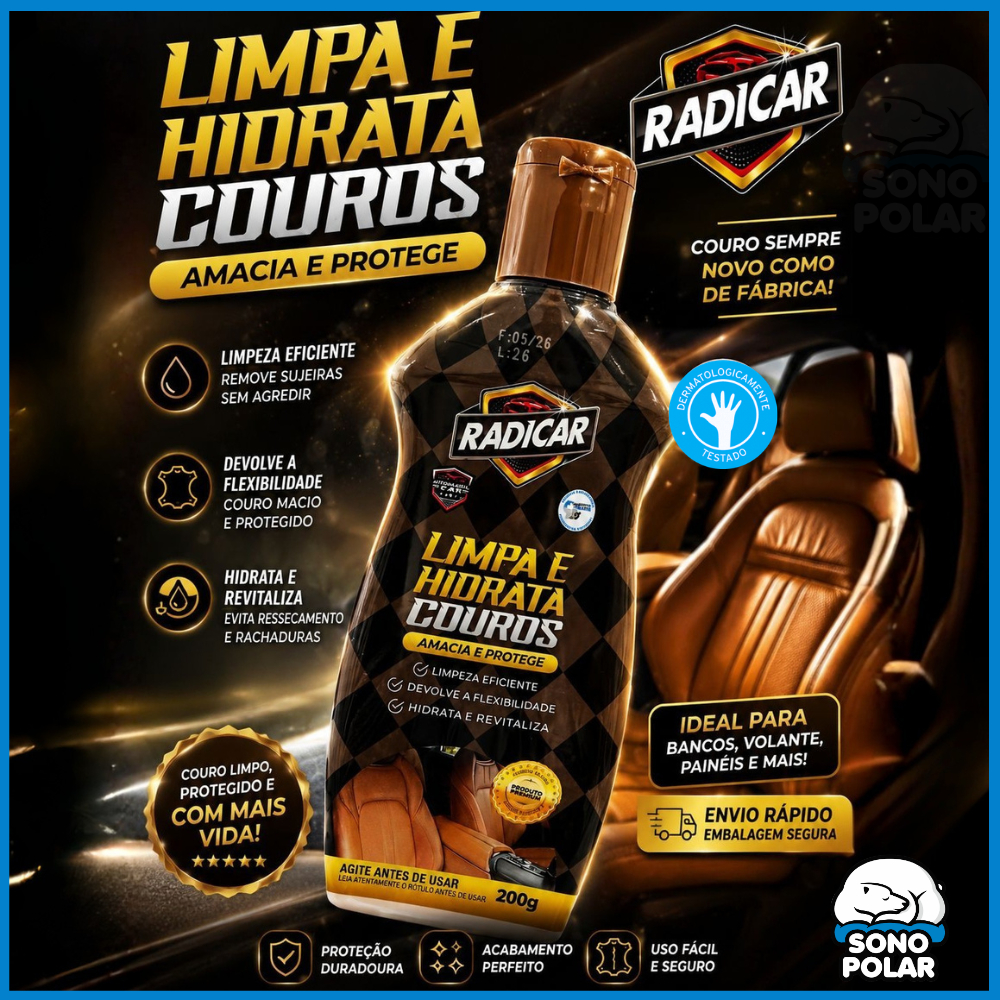 Limpa e Hidrata Couro 200g Oferta
