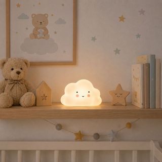 Luminária LED Nuvem Infantil Luz Noturna Decorativa para Quarto Bebê Criança