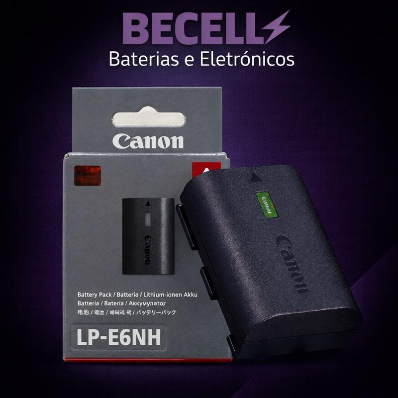 Bateria Canon LP-E6NH - Para Câmeras EOS R7, EOS R - BATERIA ORIGINAL + NF + Entrega Direta