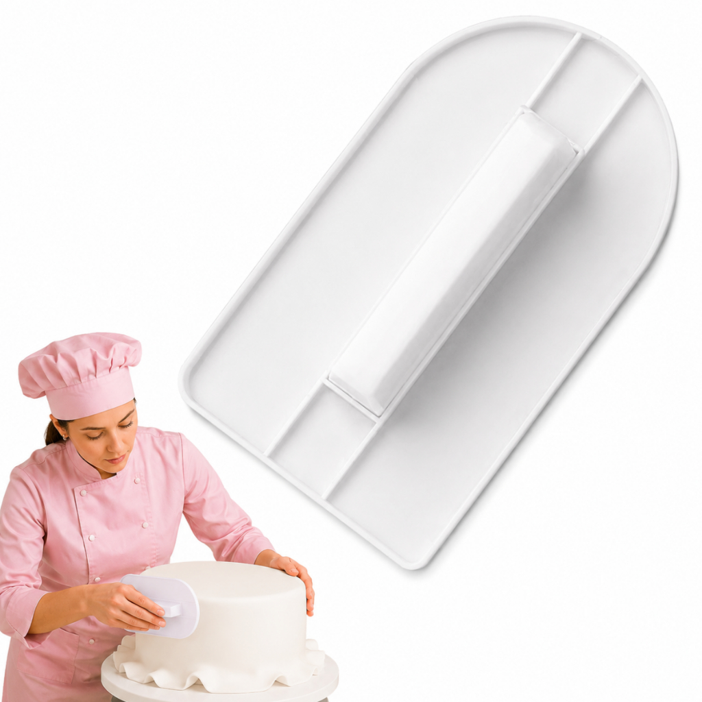 Espátula Alisadora de Bolo Alisador Pasta Americana Confeitaria Profissional