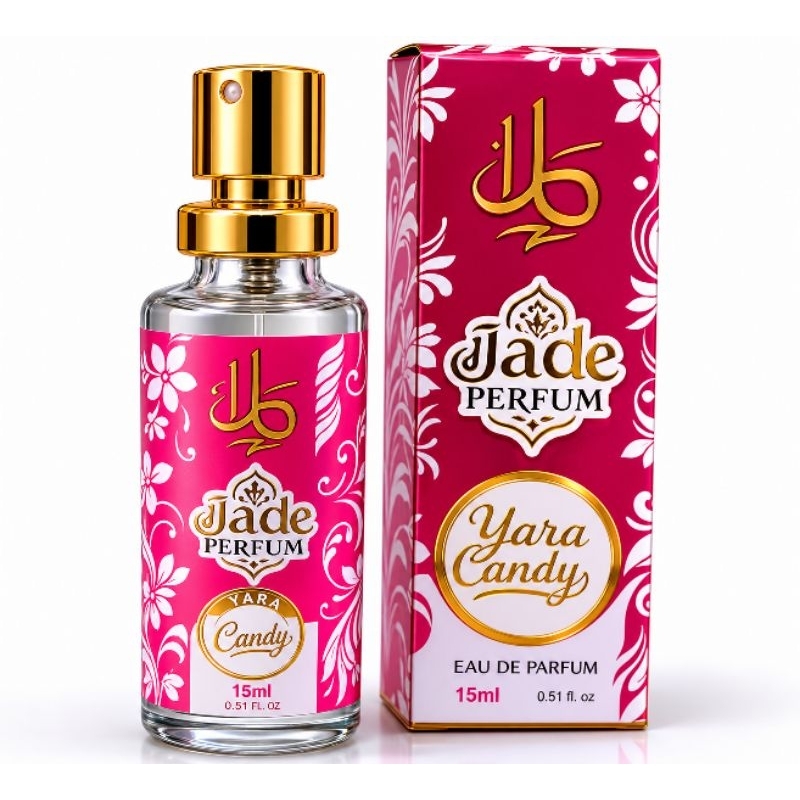 Perfume Árabes de 15ml Jade Perfum Importado, Yara Candy  ALTA FIXAÇAO