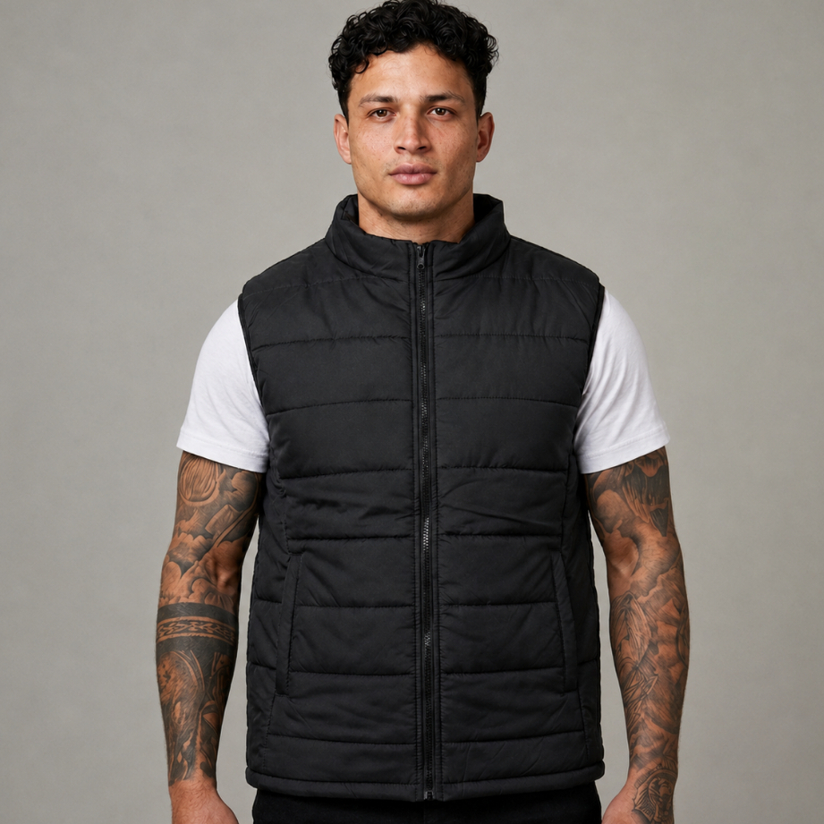 Colete Puffer Masculino Country Bomber Bobojaco Grosso Casual Confortável Frio Inverno Tendencia
