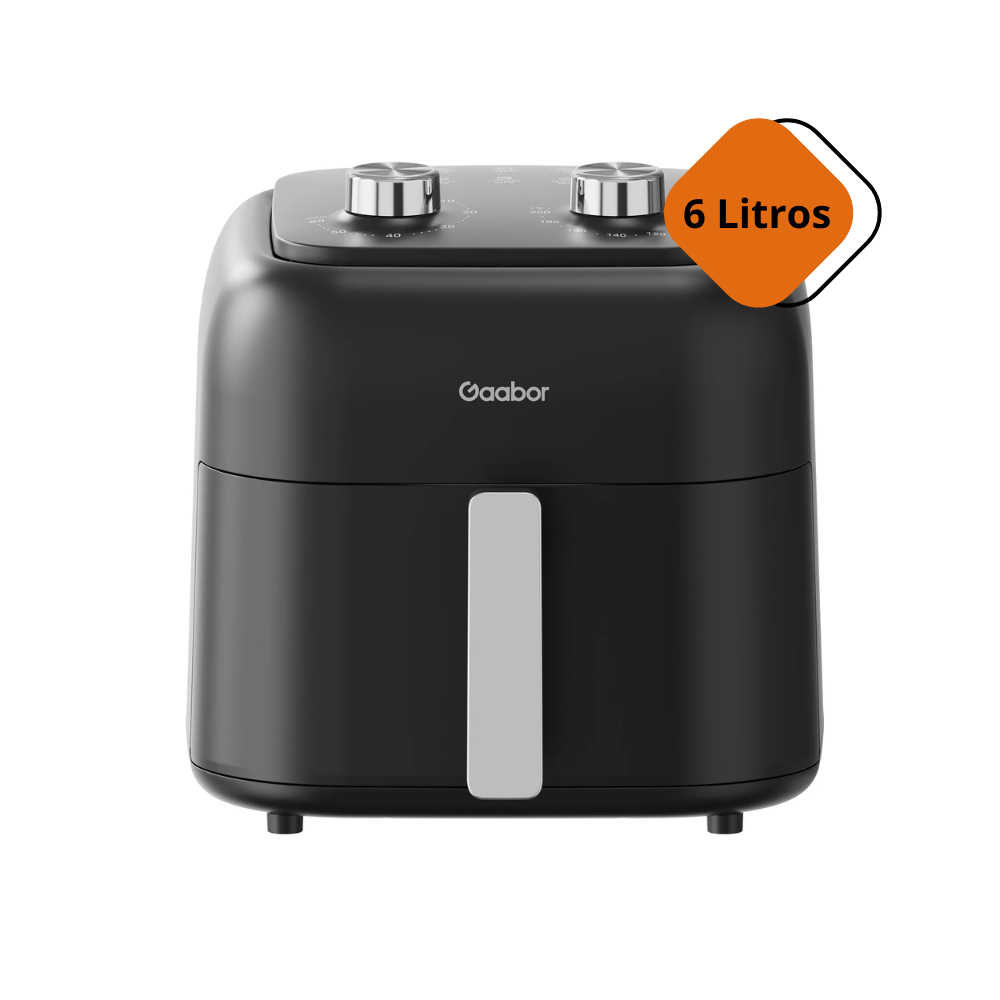 Fritadeira Air Fryer Gaabor Antique 6,5L 1400W Cyclone Air 360º Antiaderente Compacta e Potente