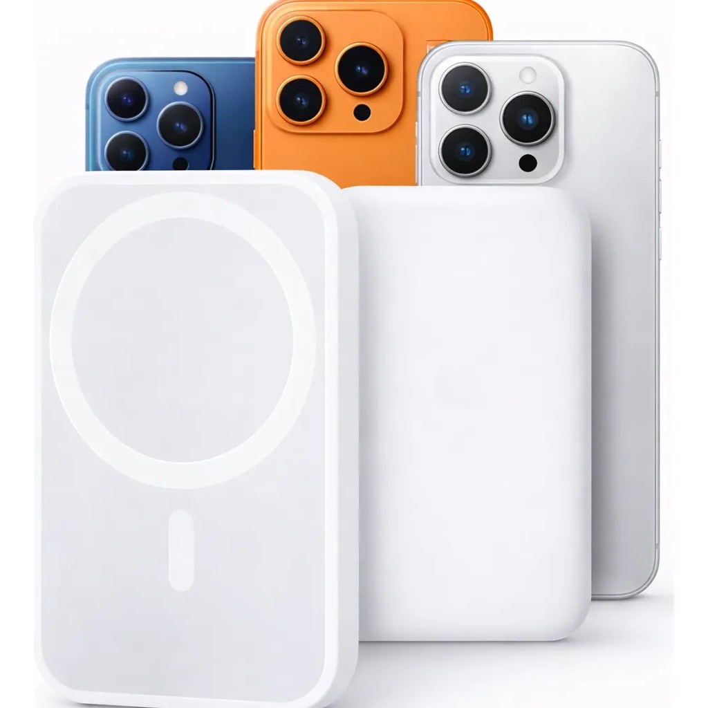Power Bank Indução 10000mAh Compatível Iphone Carregador Magnético