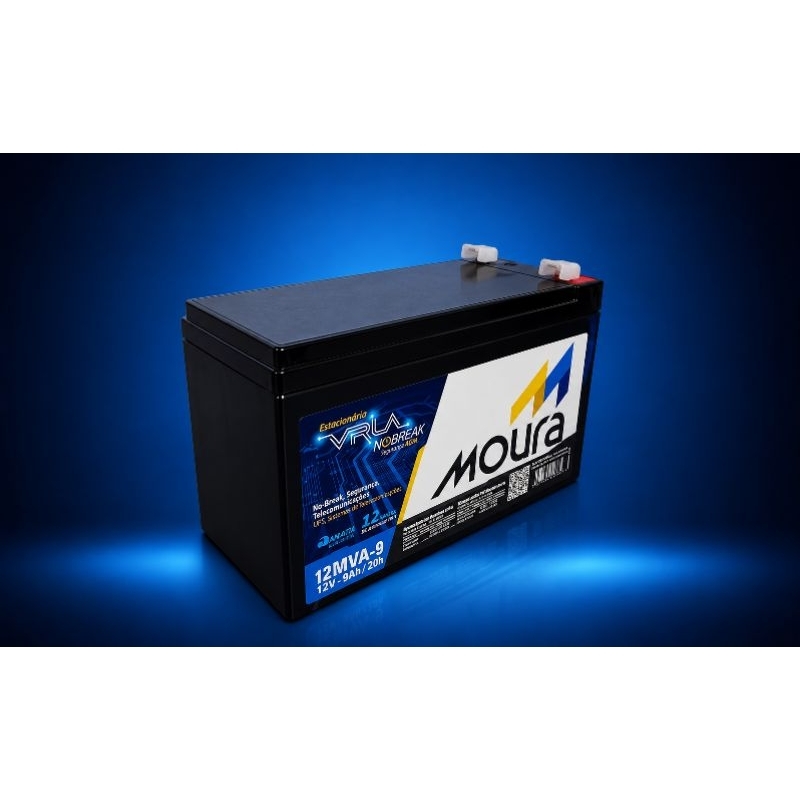 Bateria Nobreak 12v 9a Moura 9ah 12mva9 Vlra 12mva-9 Alarmes
