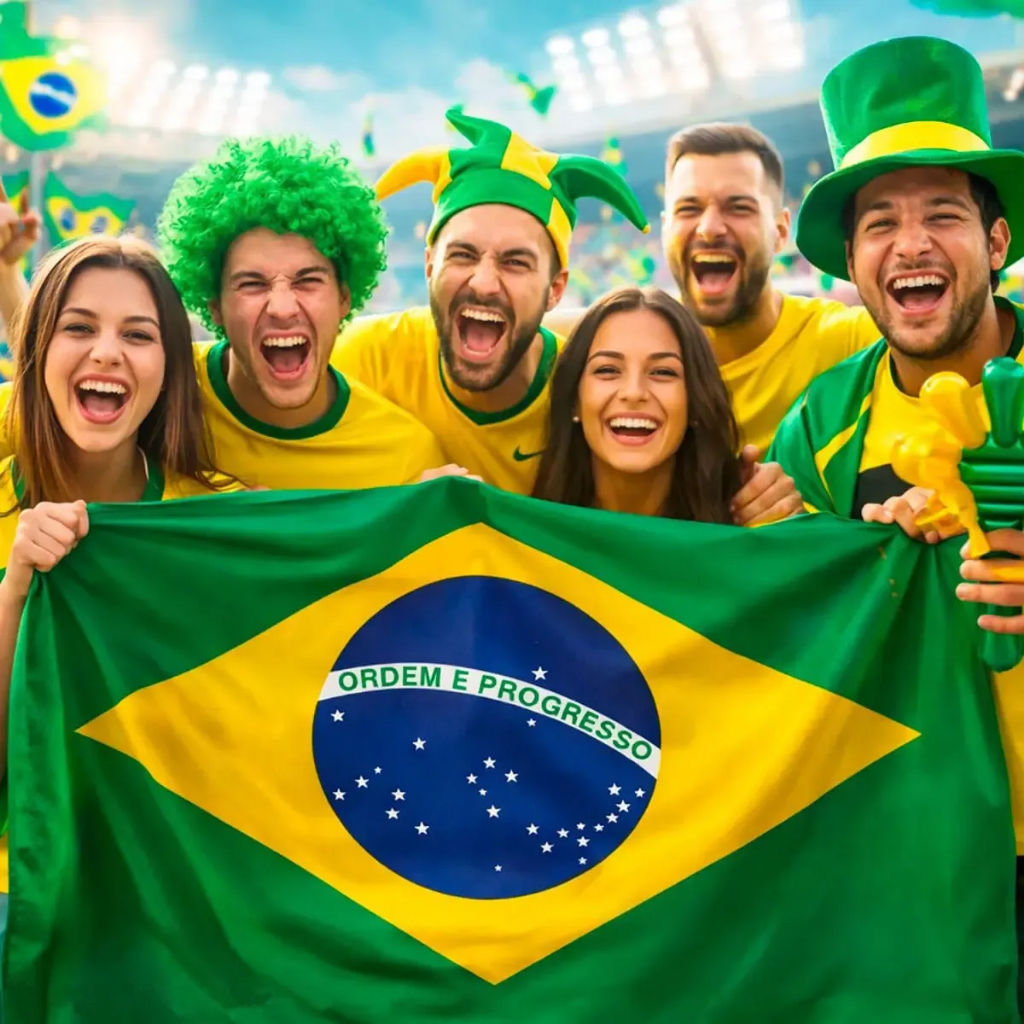 Bandeira Do Brasil Grande Tecido Malha Helanca 1.60 x 0,90 Copa Do Mundo Top