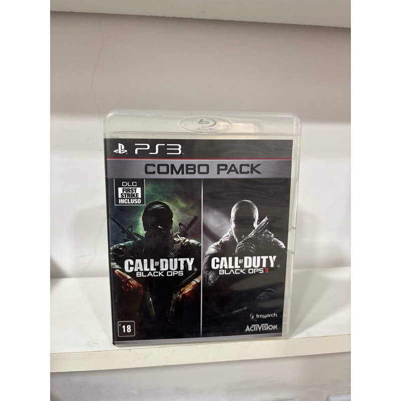 Combo Pack Cod Black Ops e Black Ops 2 Ps3 Original mídia física