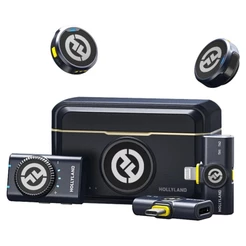 Hollyland Lark M2 Duo Combo Microfone Sem Fio - Transmissão Estável e Cancelamento de Ruído