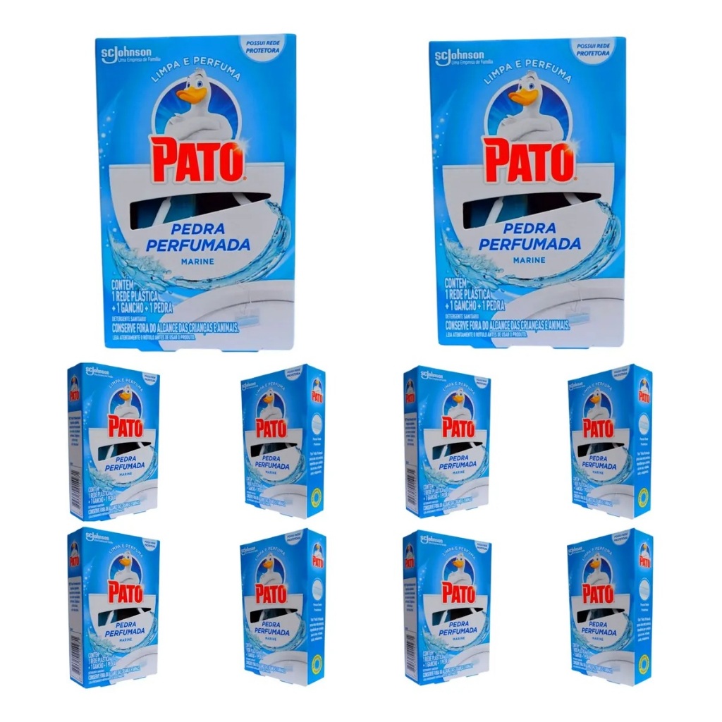 Pedra Sanitária Pato Marine Kit Com 10 Unidades