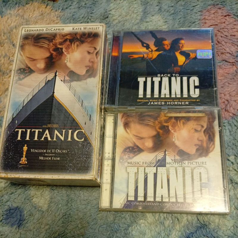 Cds e VHS Titanic LOTE