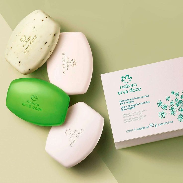Sabonete Erva Doce Puro Vegetal Natura 4x90g Natura