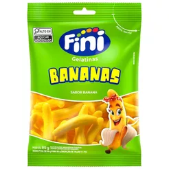 Bala de Gelatina Bananas 80g - Fini