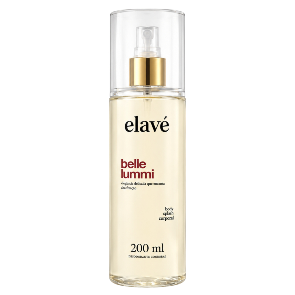 Elavé Body Splash Desodorante Corporal Feminino Corporal Belle Lummi 200ml - Inspirado La Vie Est Belle
