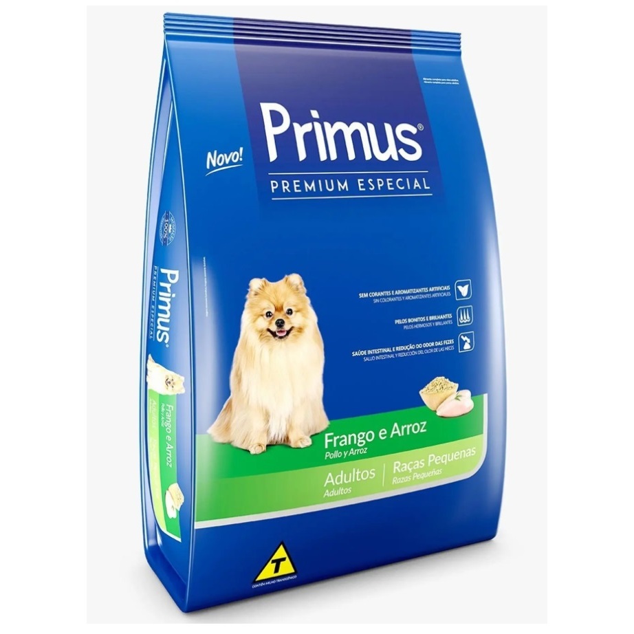 Ração para  Cães Adultos Primus Gold Raças Pequenas E Mini 15kg  Frango Arroz Original Validade Longa Envio Rápido