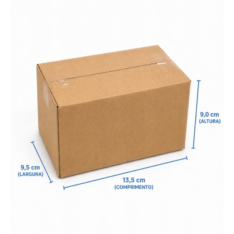 📦 Caixa de Papelão M15 (kit com 100 unidades) Resistente p/ Envios Shopee Mercado Livre Correios