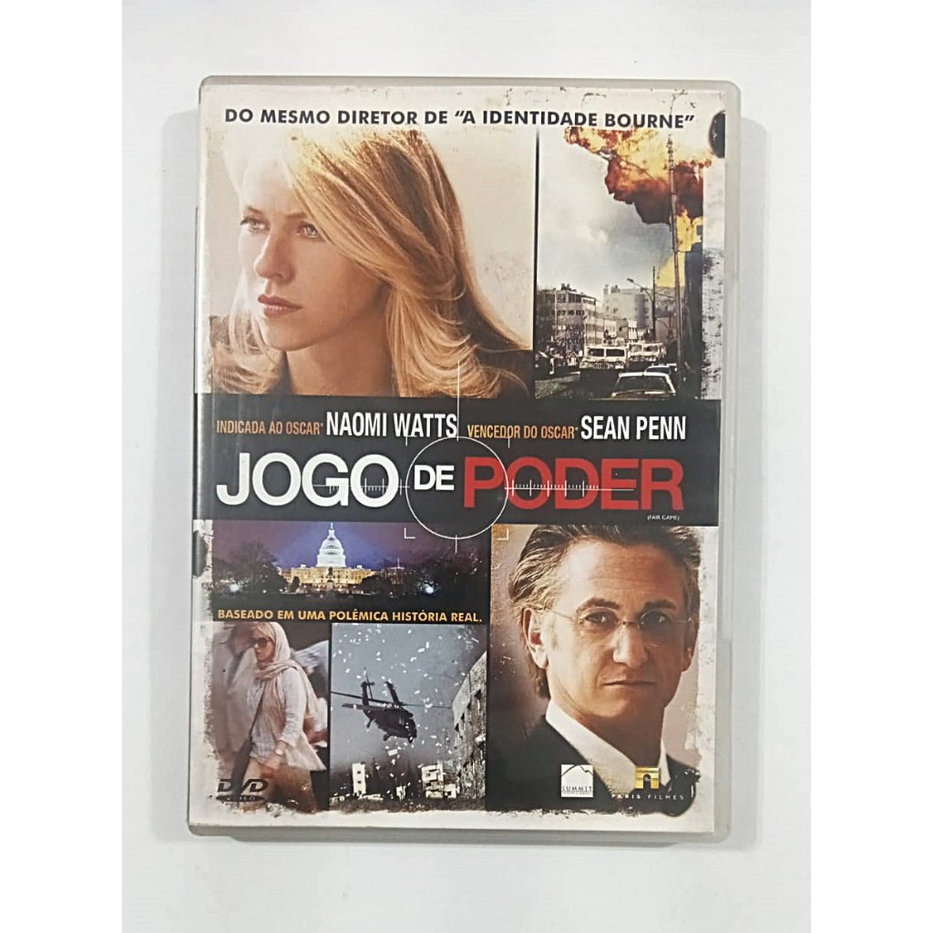 DVD Jogo do poder original Naomi Watts Sean Penn cxc