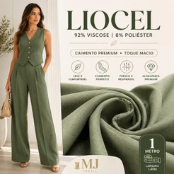 1 Metro Tecido Liocel Alfaiataria Premium | 92% Viscose 8% Poliéster | Toque Macio e Caimento Perfeito | 1,40m