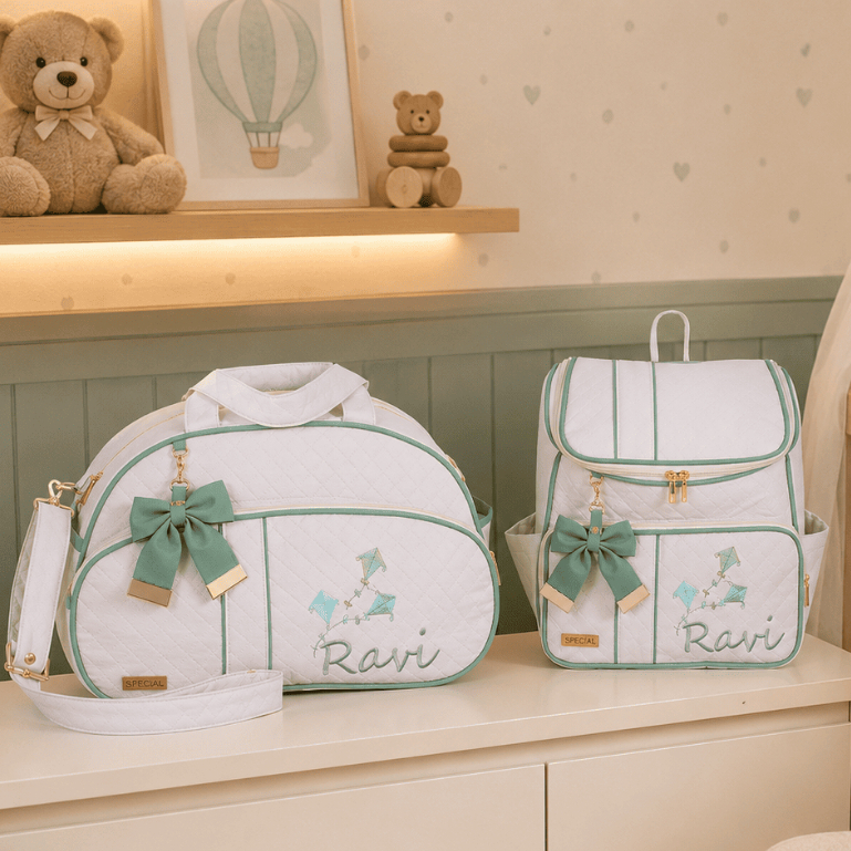 Kit Bolsa Maternidade Personalizada Star  - 02 Peças