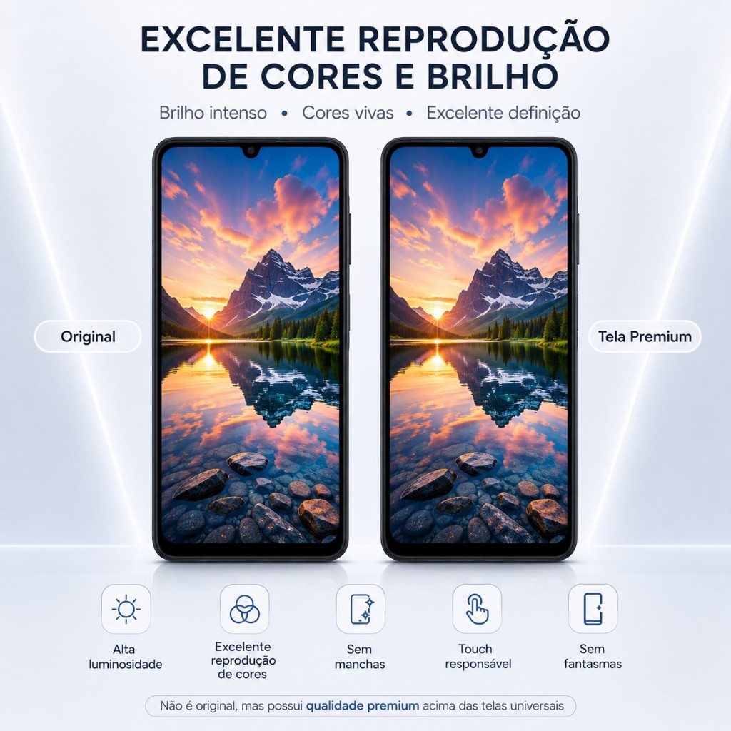 Tela Display Frontal Touch LCD Moto G04 / G04s / G24 Com e Sem Aro Premium - Plug & Play + Testada Antes do Envio — imagem 2 de 2