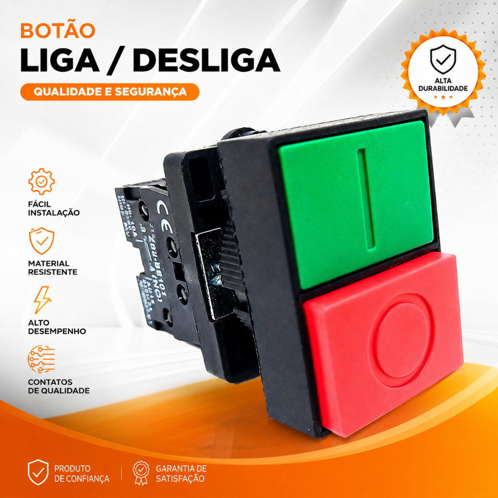 Botão de Comando Duplo Liga e Desliga de Pulso NP2 marca Chint