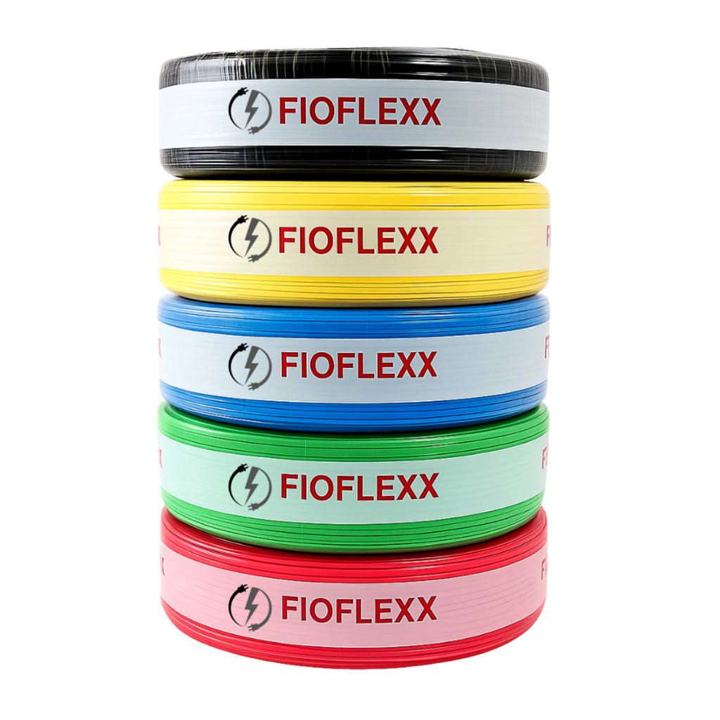 Cabo Flexível 6mm Rolo 50Mts de Fio Elétrico 6,0mm Selo certificado Rolo 50 metros