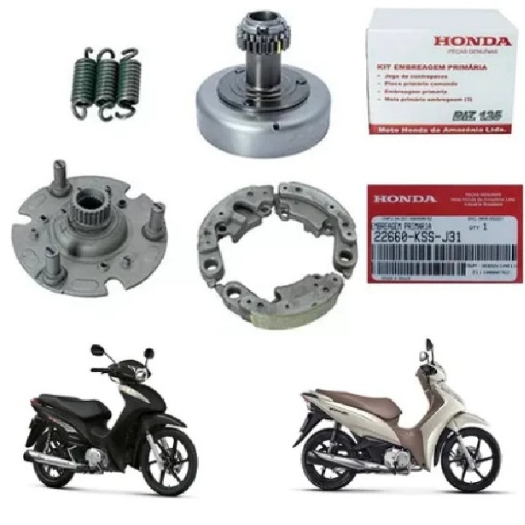 Kit Embreagem Primaria Honda Biz 125 Ks Es Ex 2006 A 2023 - Original Honda