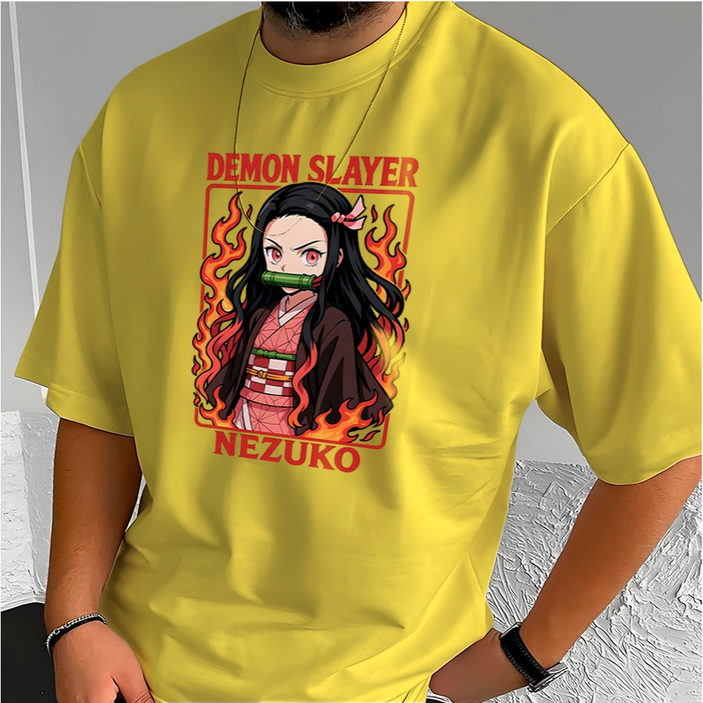 Camiseta T-shit Camisa Estampa DEMOM SLAYR NEZUKO Unissex Feminino e Masculino 100% Algodão